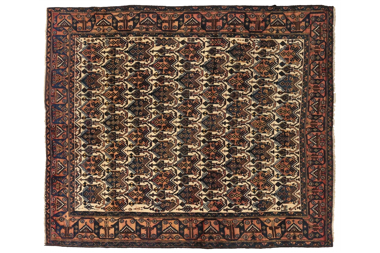 Antique Persian Sirjan Traditional Rug 75060