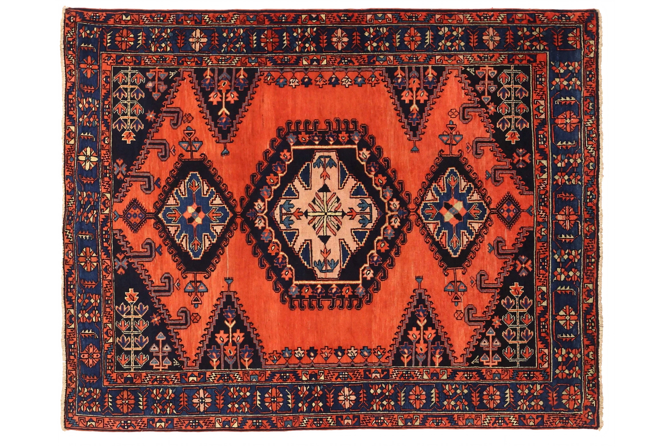 Antique Persian Sultanabad Traditional Rug 75062