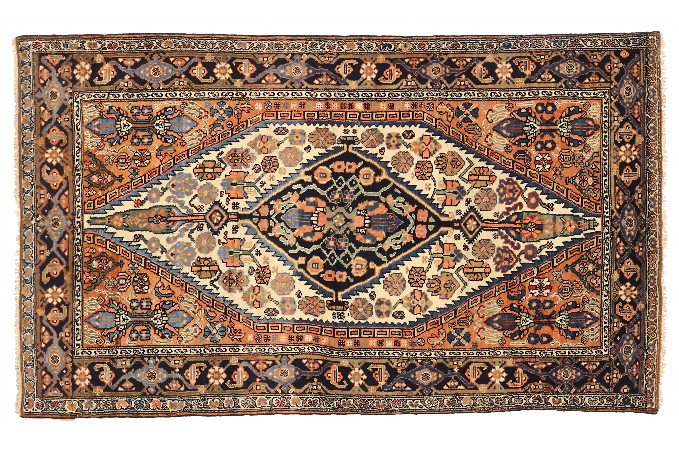 Antique Persian Hamadan Traditional Rug 75070