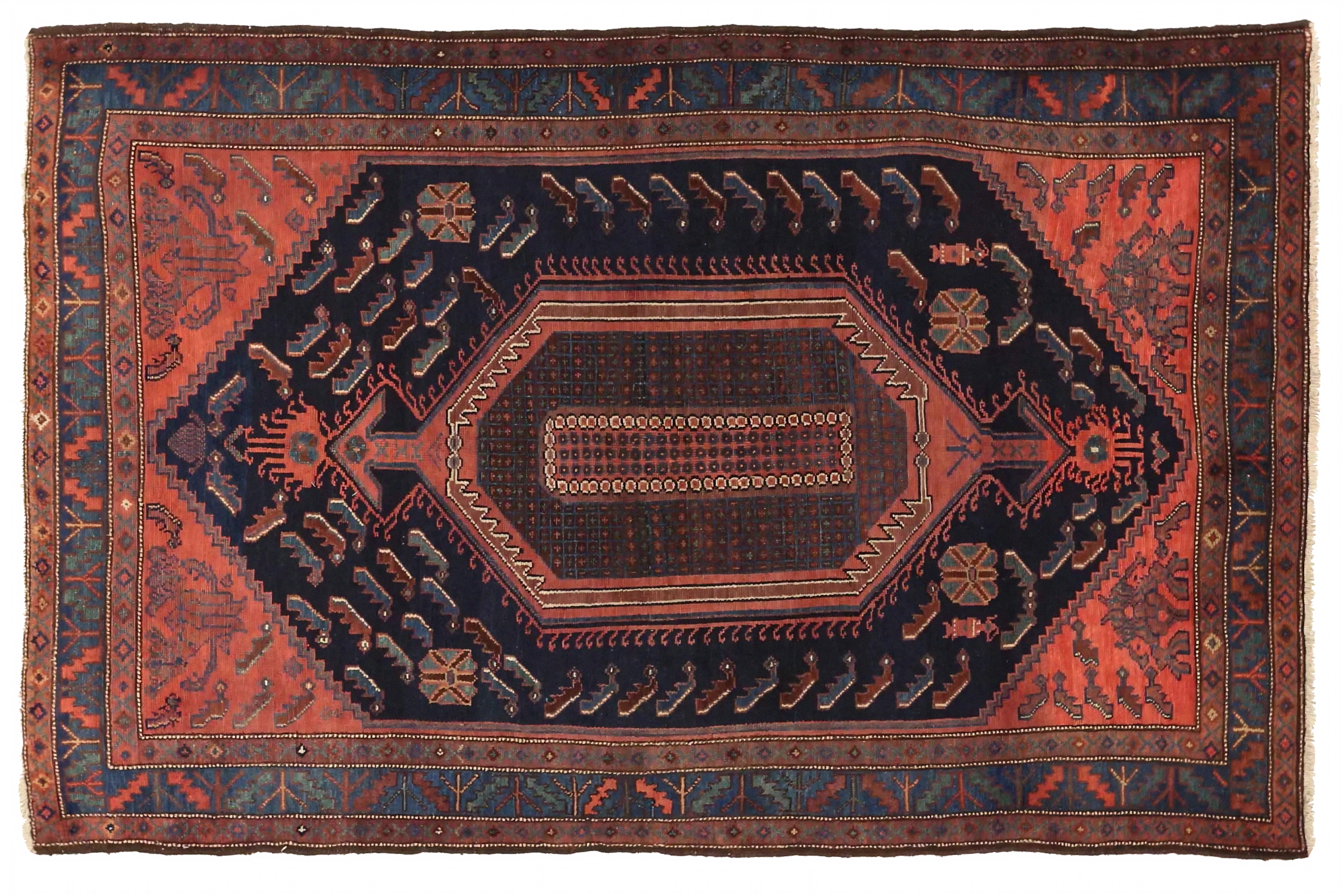 Antique Persian Kolyai Traditional Rug 75071