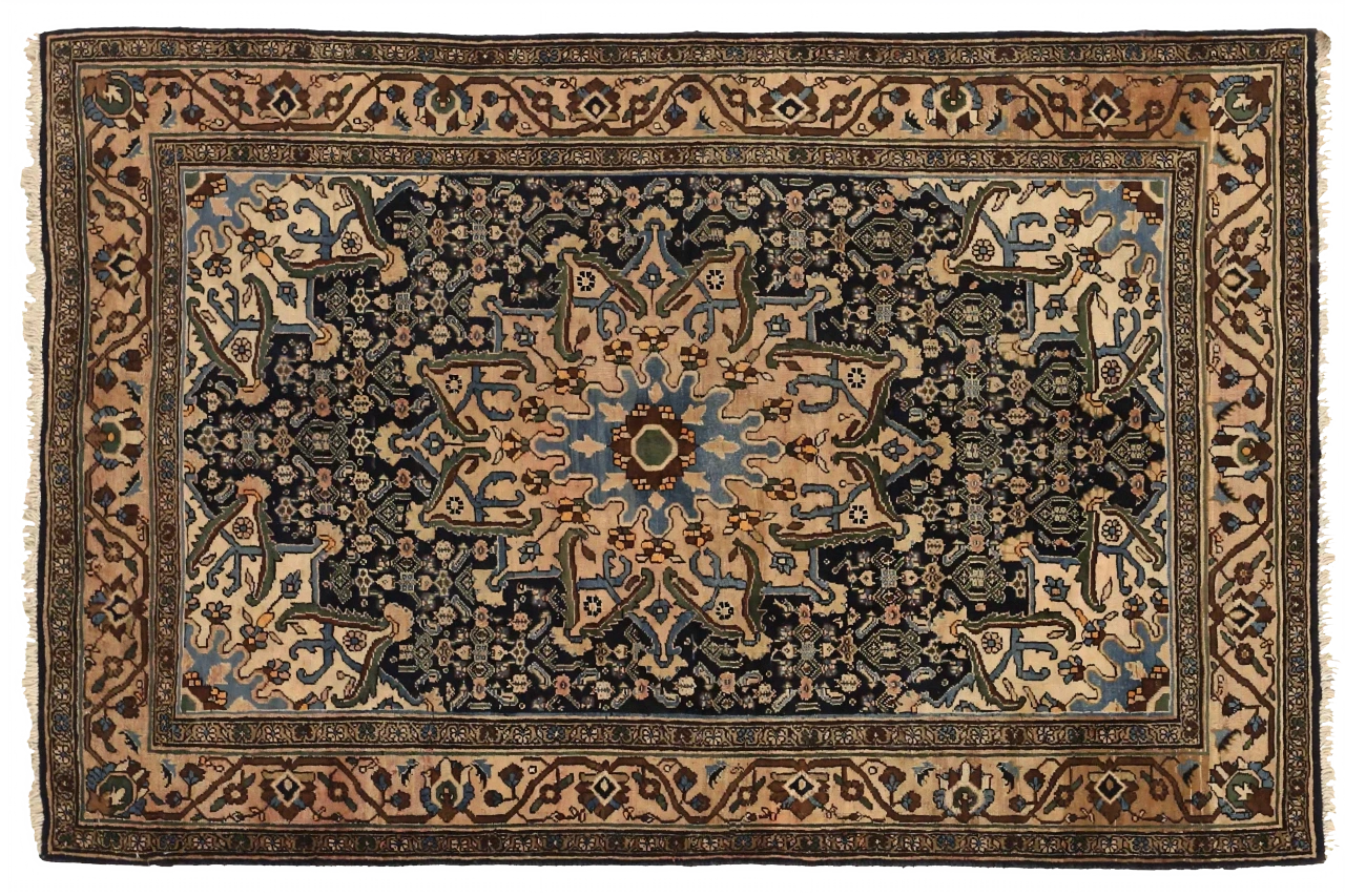 Antique Persian Bijar Traditional Rug 75076
