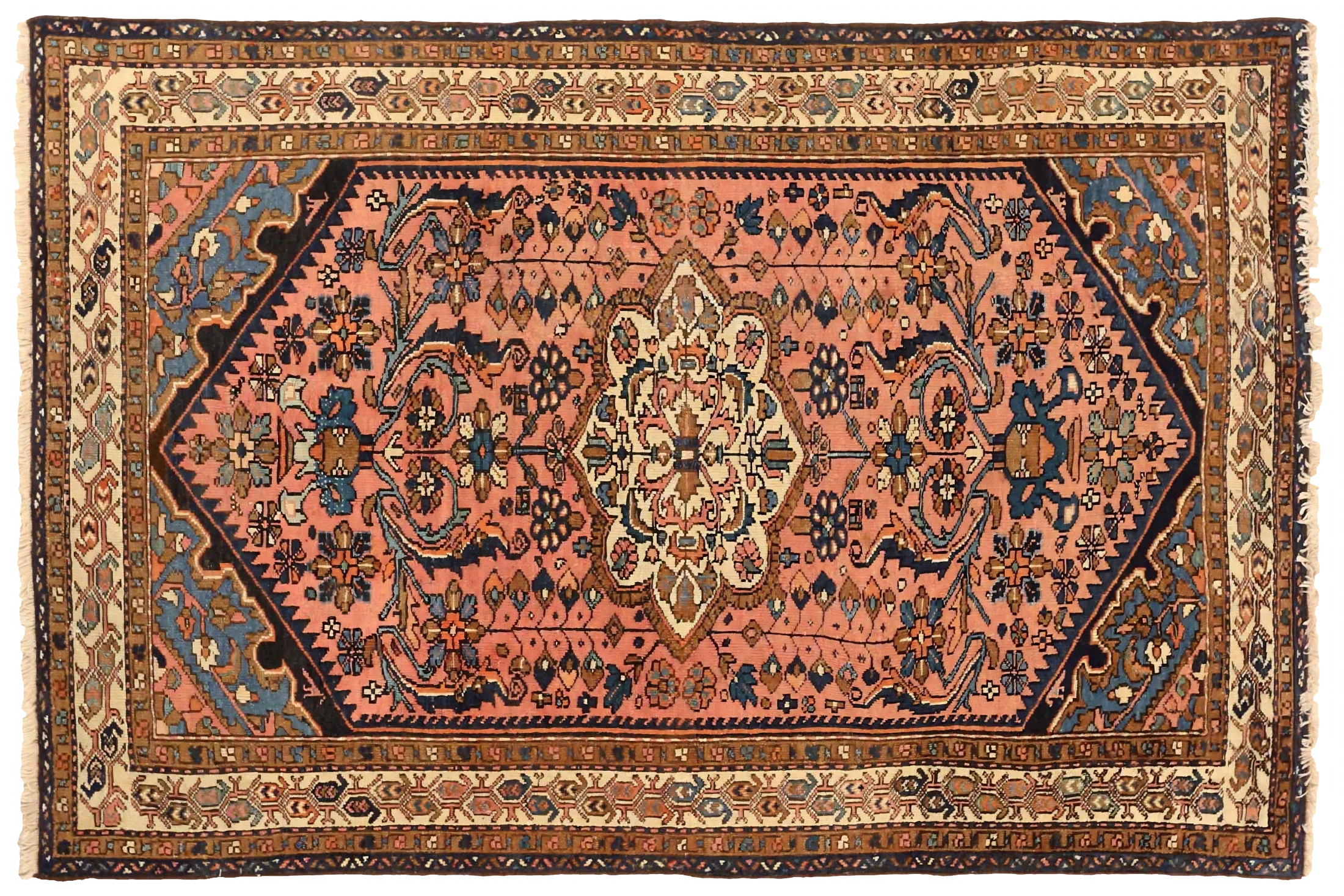 Antique Persian Hamadan Traditional Rug 75077