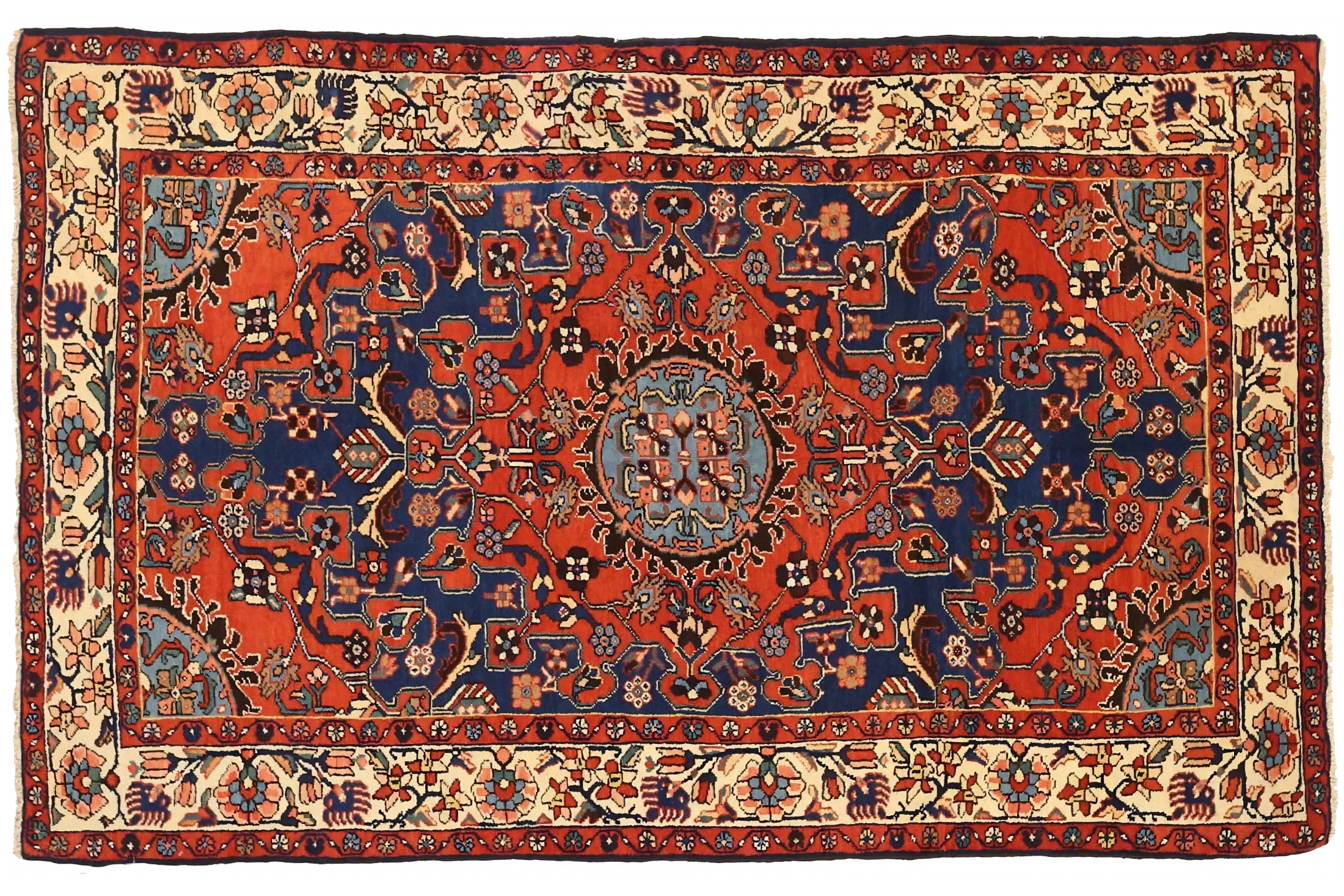 Antique Persian Malayer Traditional Rug 75081
