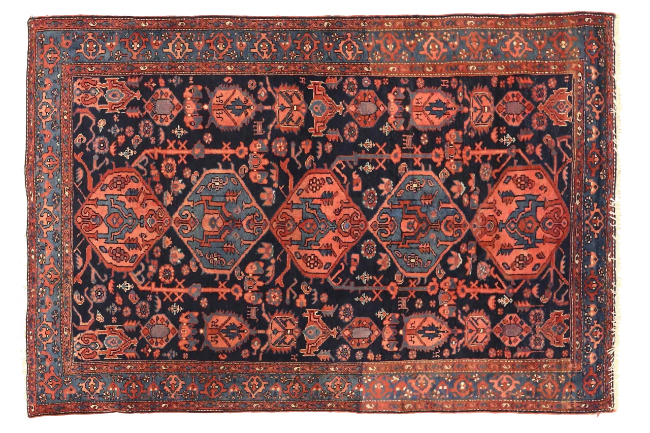Antique Persian Hamadan Traditional Rug 75084