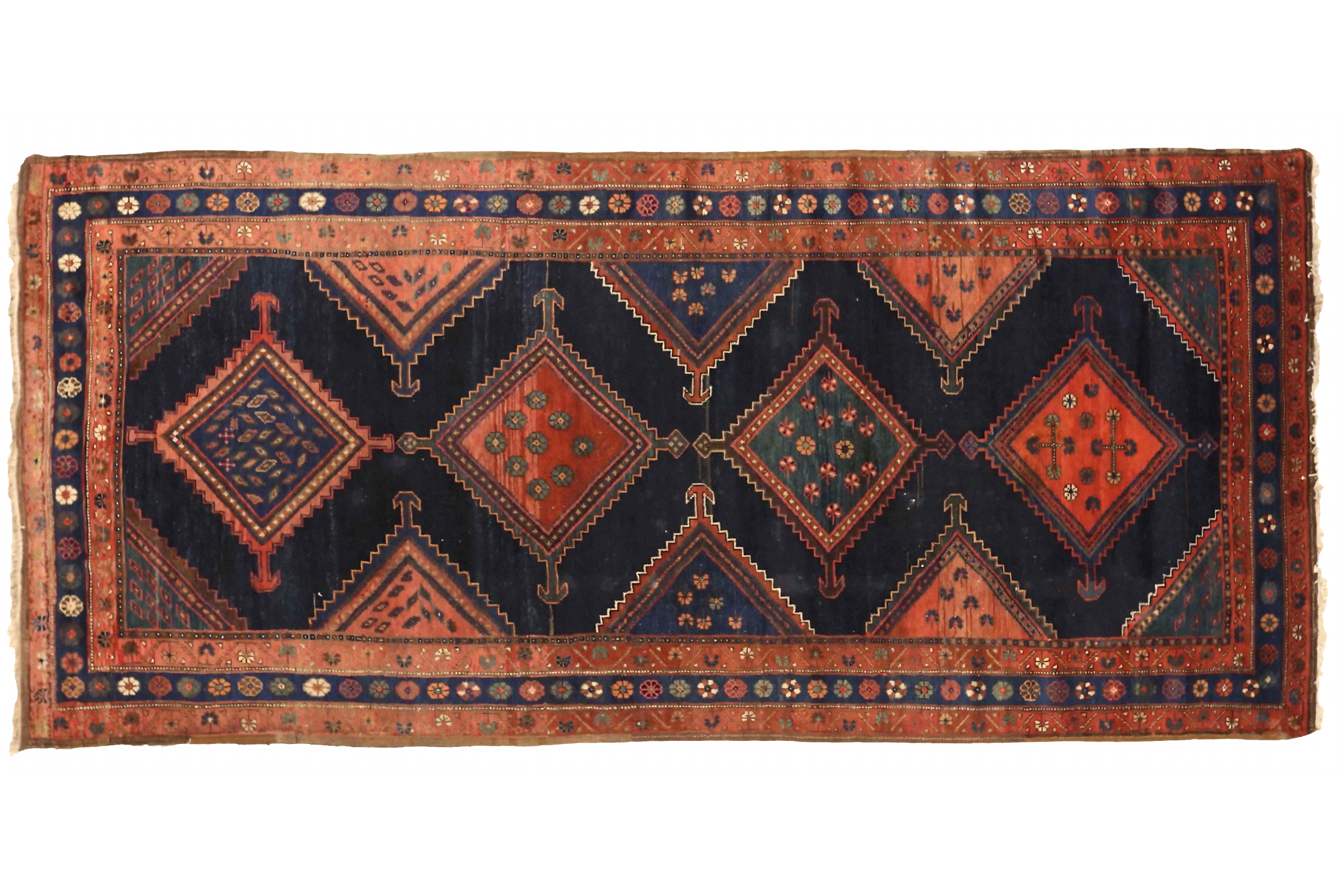 Antique Persian Kolyai Traditional Rug 75092