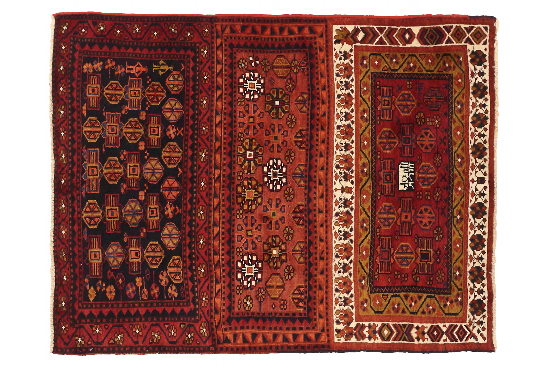 Antique Persian Kurdish Traditional Rug 75095