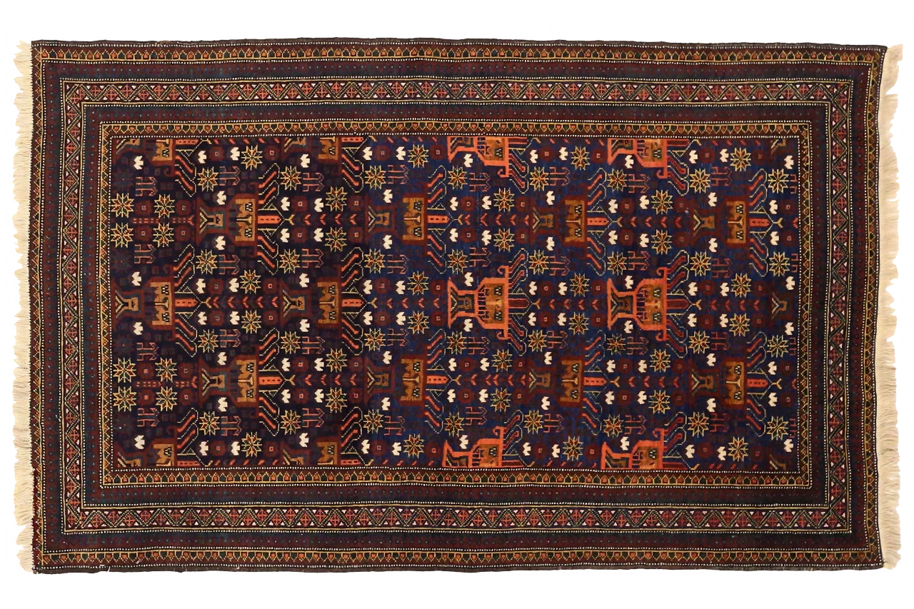 Antique Persian Traditional Rug 75098