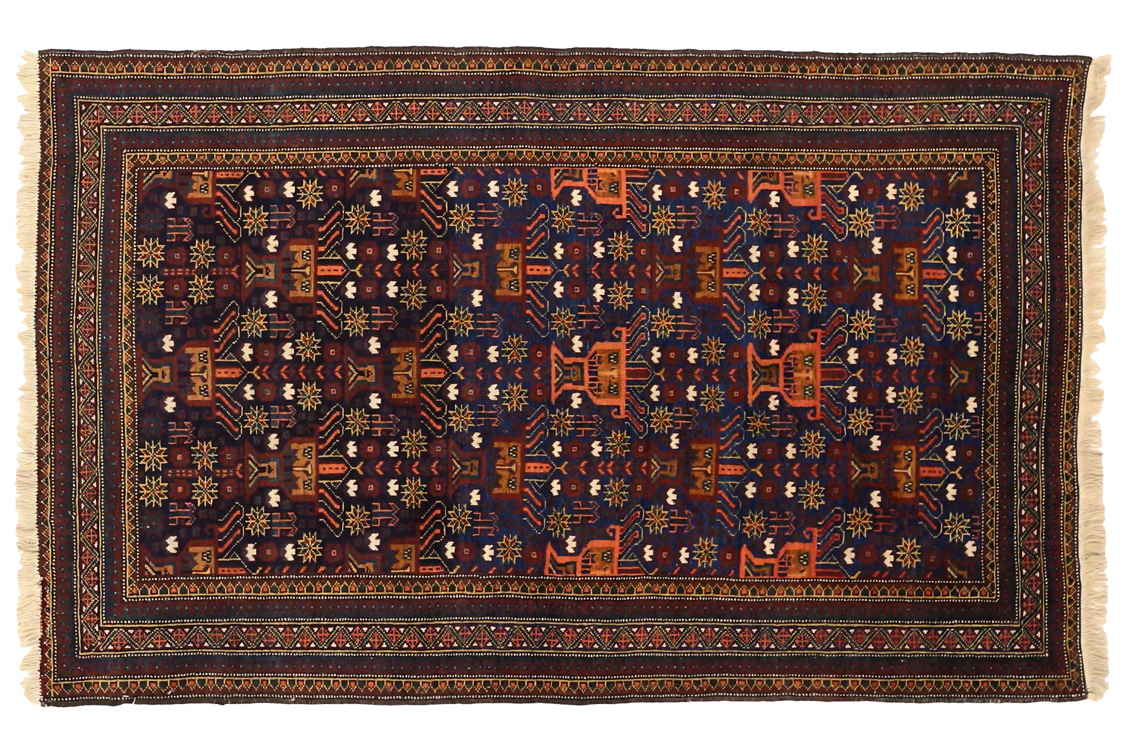 Antique Persian Traditional Rug 75098