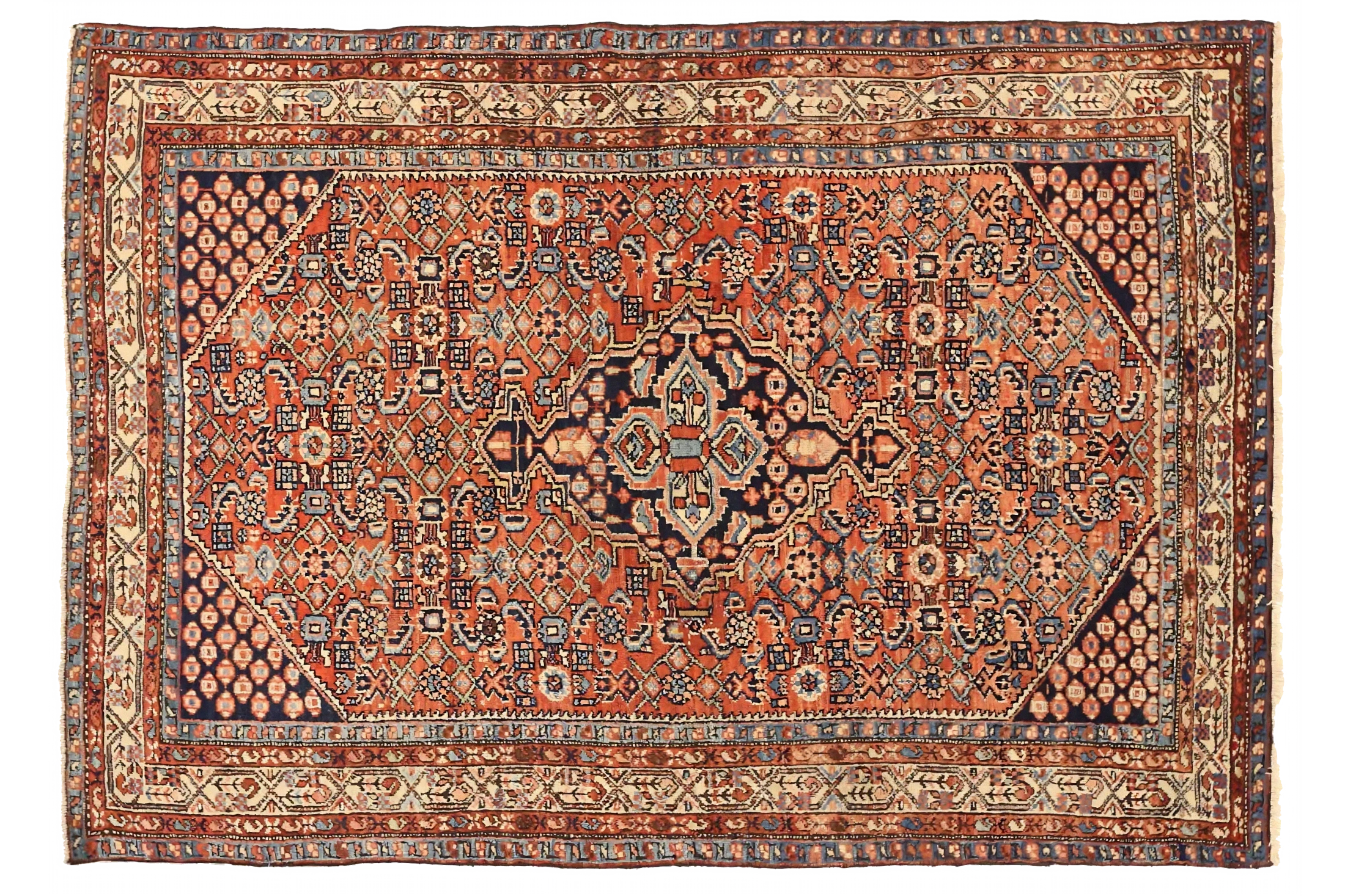 Antique Persian Hamadan Traditional Rug 75102