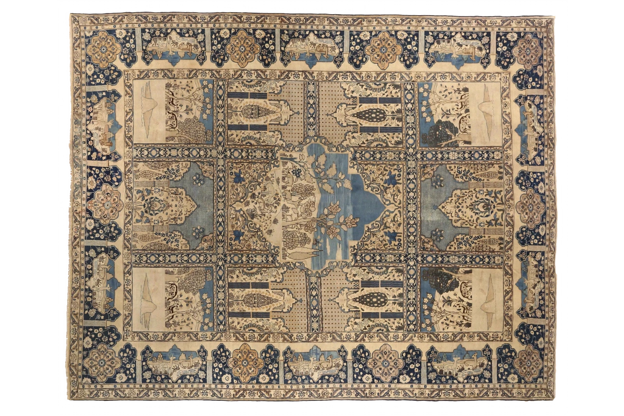 Antique Persian Tabriz Traditional Rug 75126