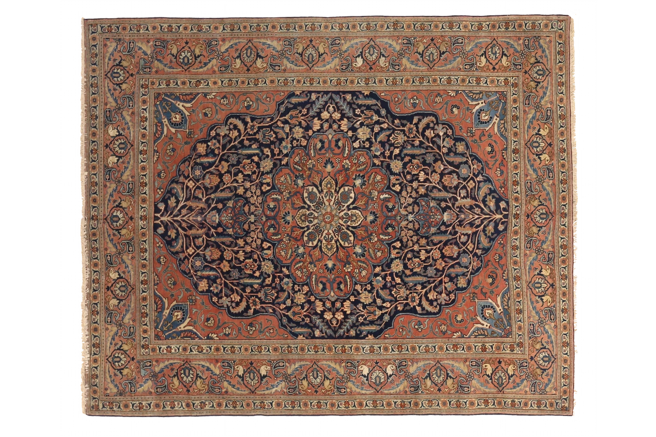 Antique Persian Tabriz Traditional Rug 75138