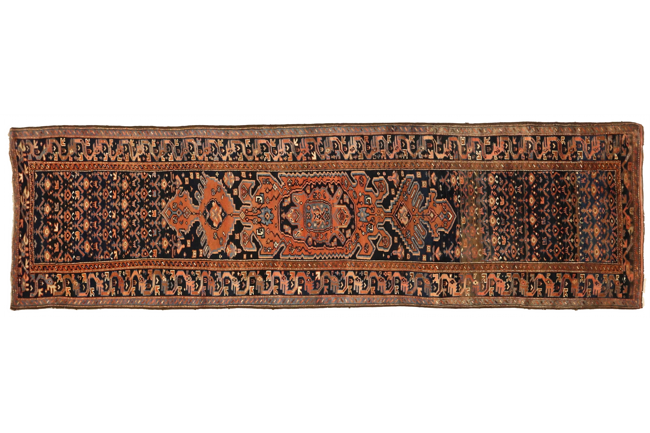 Antique Persian Bijar Traditional Rug 75163