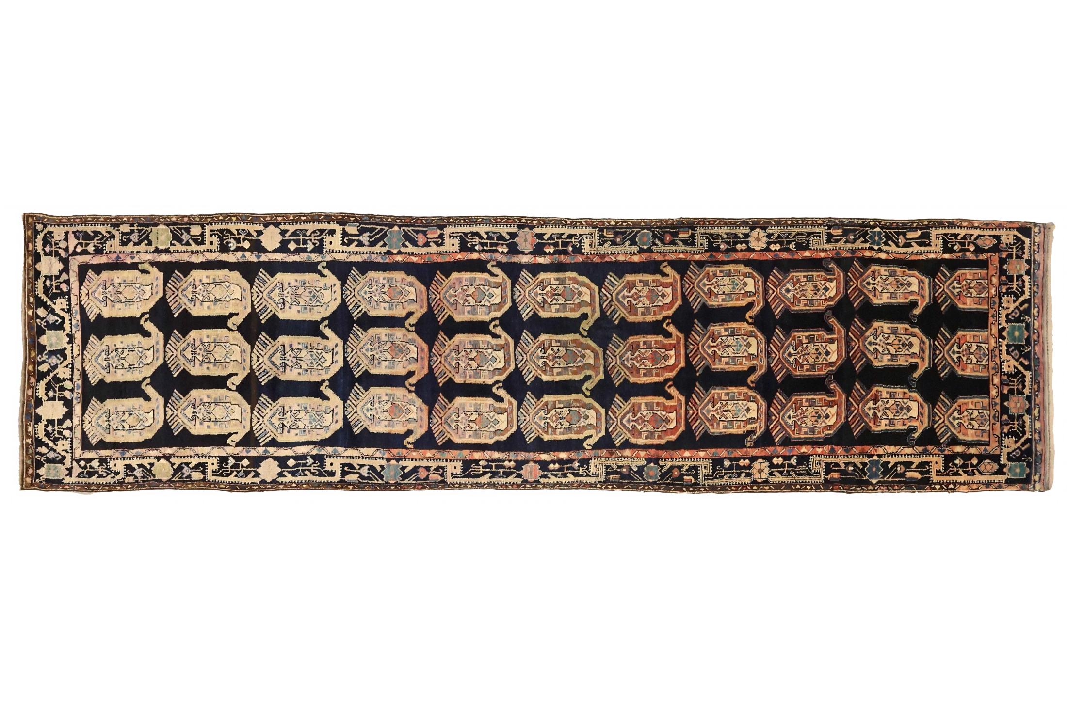 Antique Persian Malayer Traditional Rug 75165