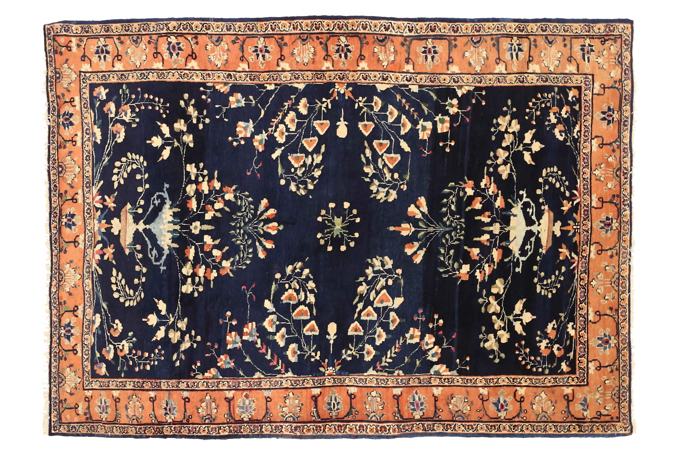 Antique Persian Farahan Traditional Rug 75172