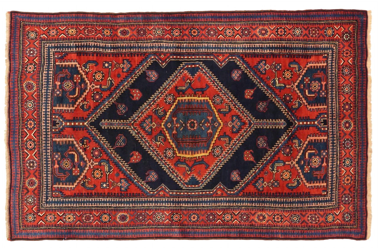 Antique Persian Kurdish Traditional Rug 75173