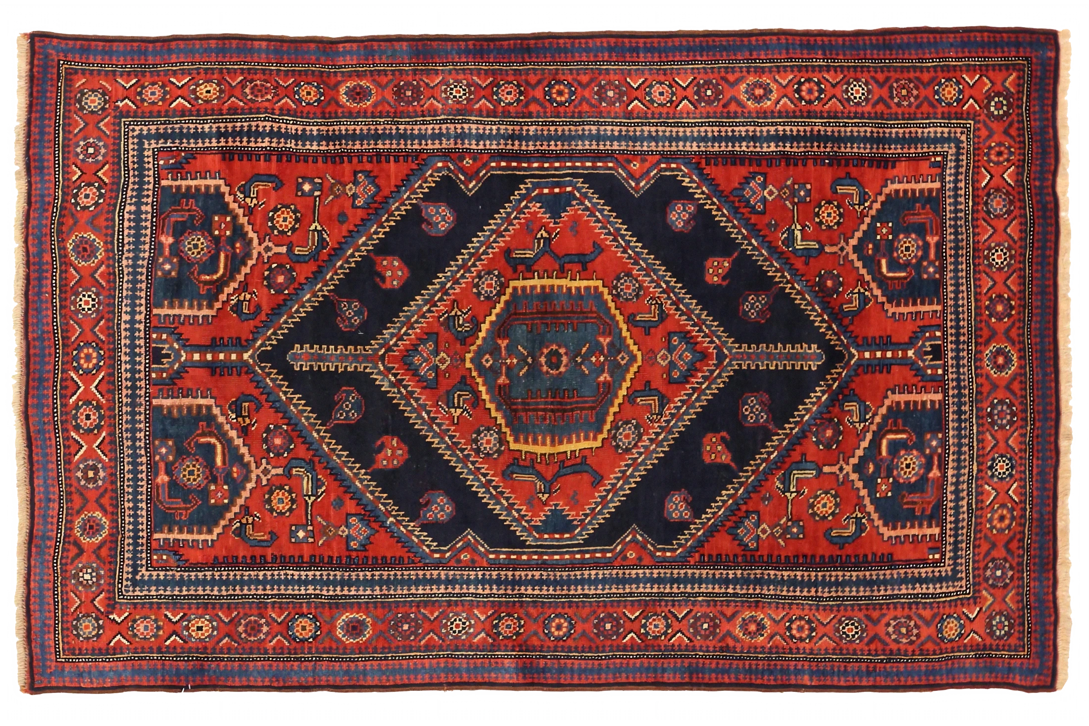 Antique Persian Kurdish Traditional Rug 75173