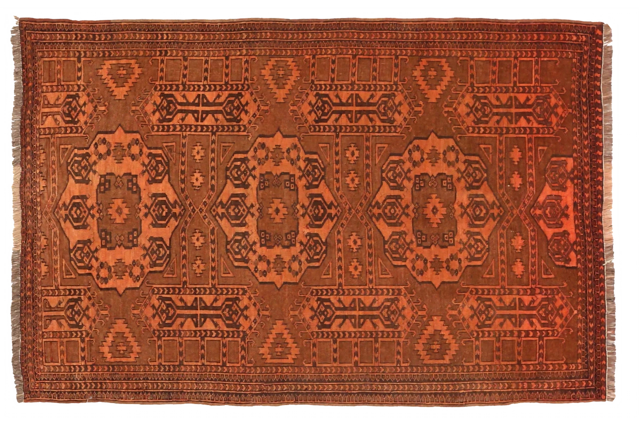 Antique Afghanistan Afghan Tribal Rug 75177