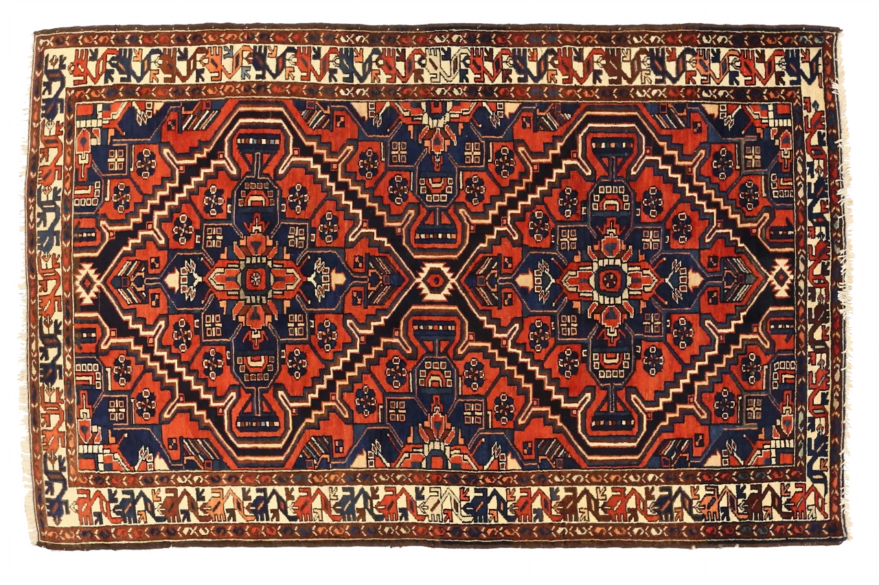 Antique Persian Bakhtiar Traditional Rug 75178