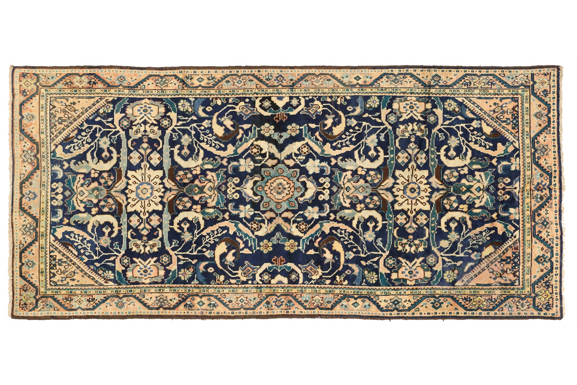 Antique Persian Mahal Traditional Rug 75189