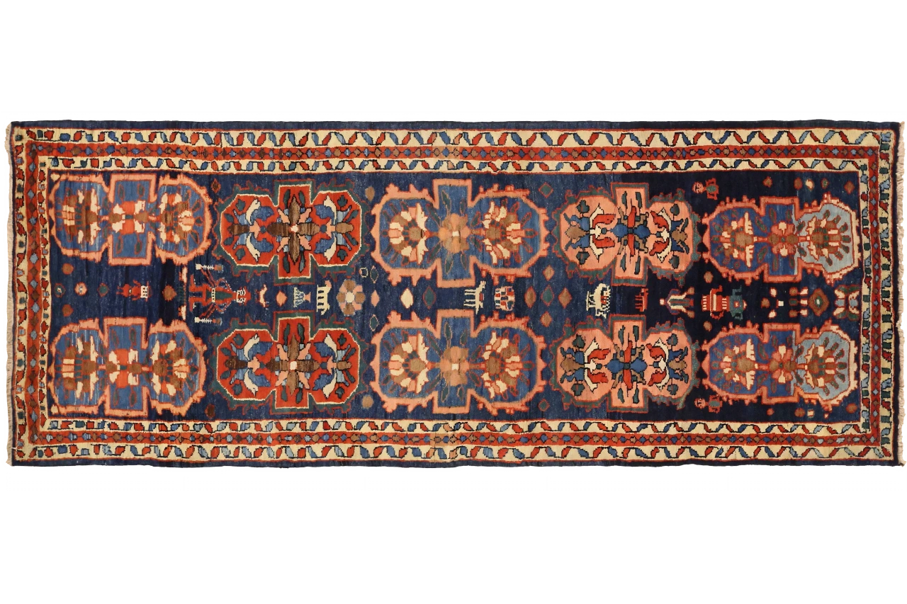 Antique Persian Mahal Traditional Rug 75198