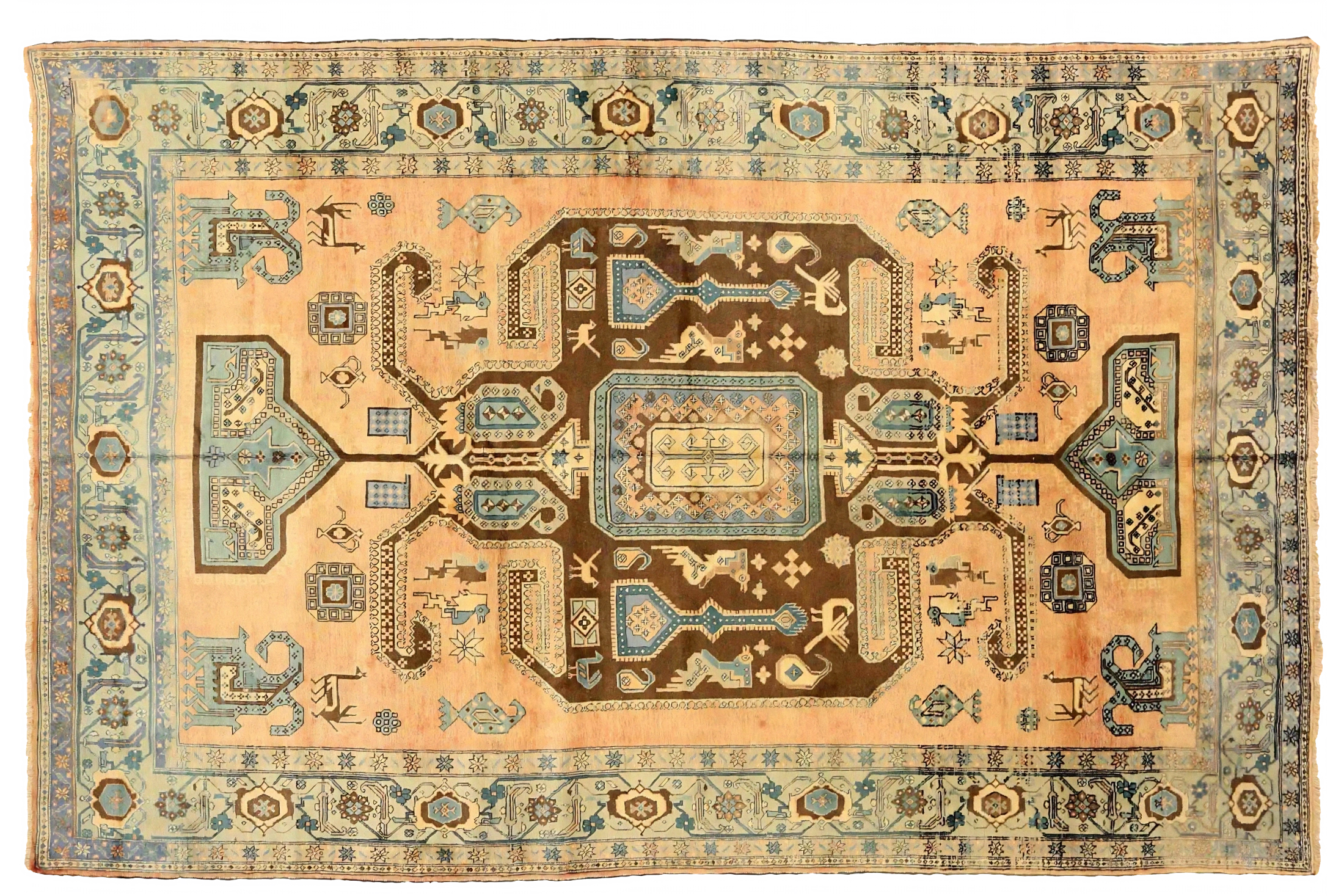Antique Persian Ardebil Traditional Rug 75203