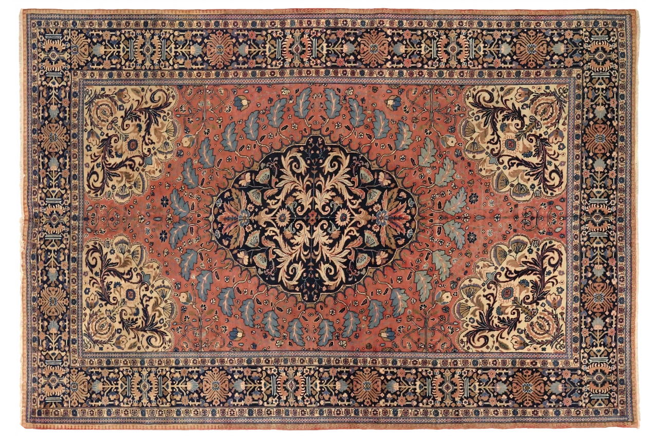 Antique Persian Tabriz Traditional Rug 75210