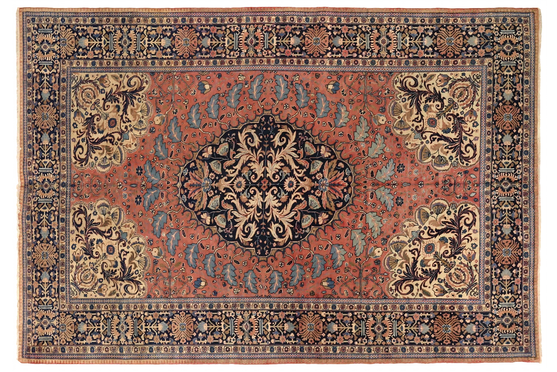 Antique Persian Tabriz Traditional Rug 75210