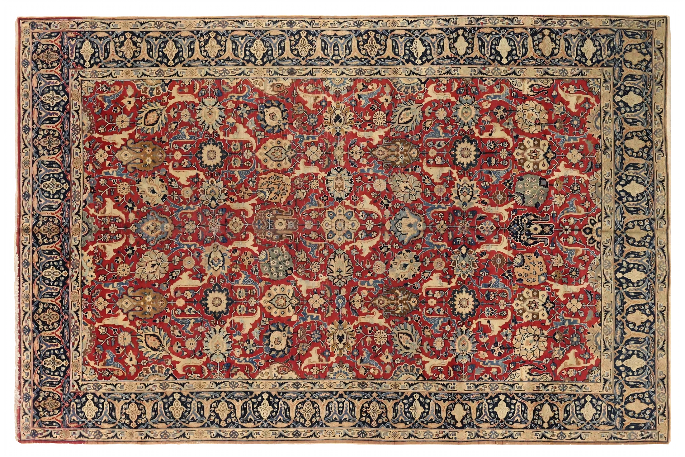 Antique Persian Tabriz Traditional Rug 75211