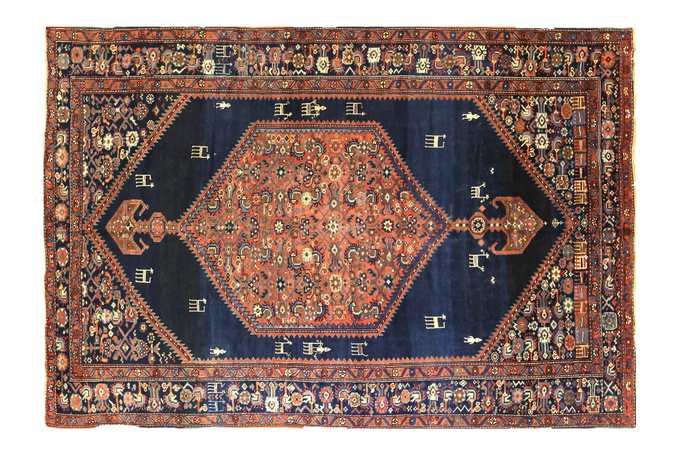 Antique Persian Kurdish Traditional Rug 75220