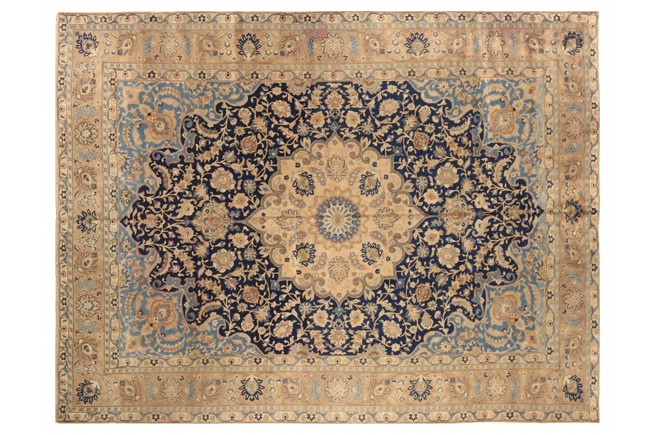 Antique Persian Tabriz Traditional Rug 75221