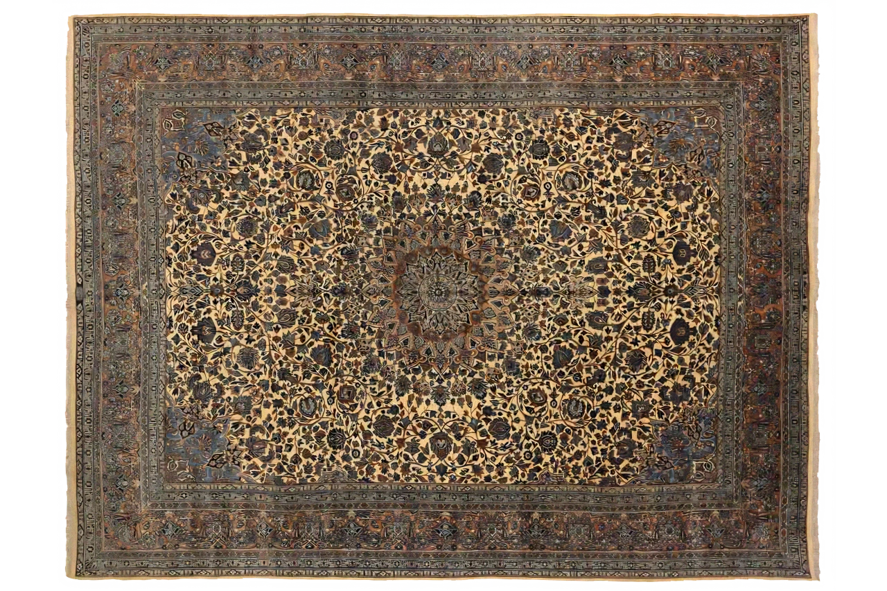 Antique Persian Kerman Traditional Rug 75228