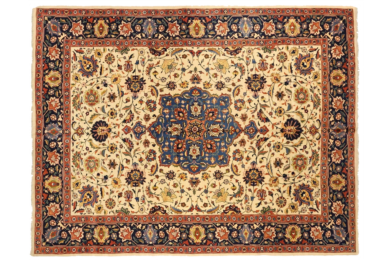 Antique Persian Tabriz Traditional Rug 75235