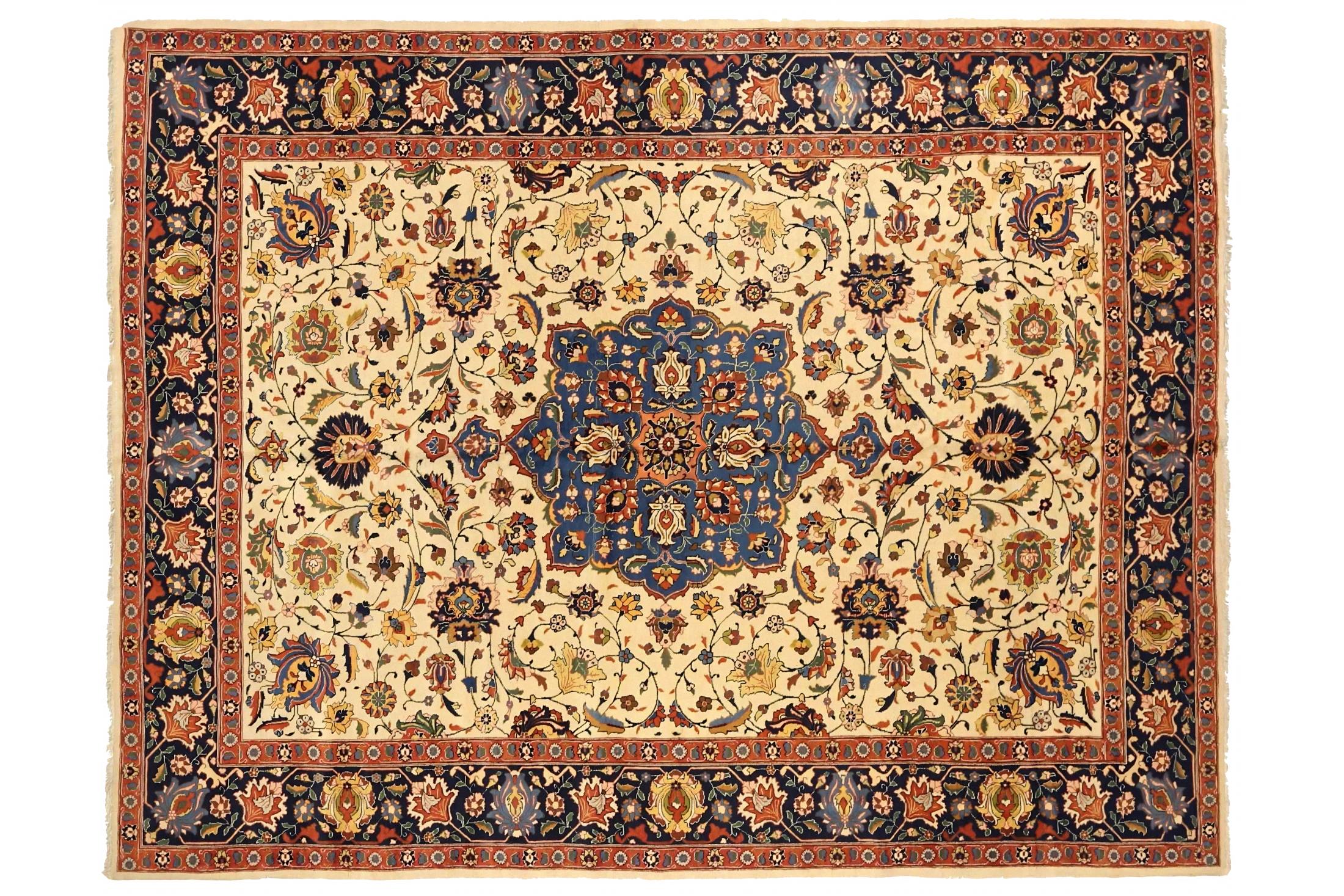 Antique Persian Tabriz Traditional Rug 75235