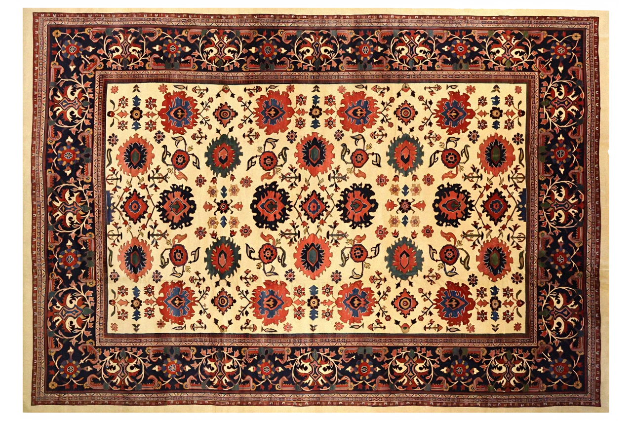 Antique Persian Sultanabad Traditional Rug 75239