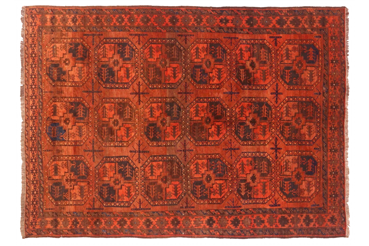 Antique Afghanistan Afghan Tribal Rug 75245