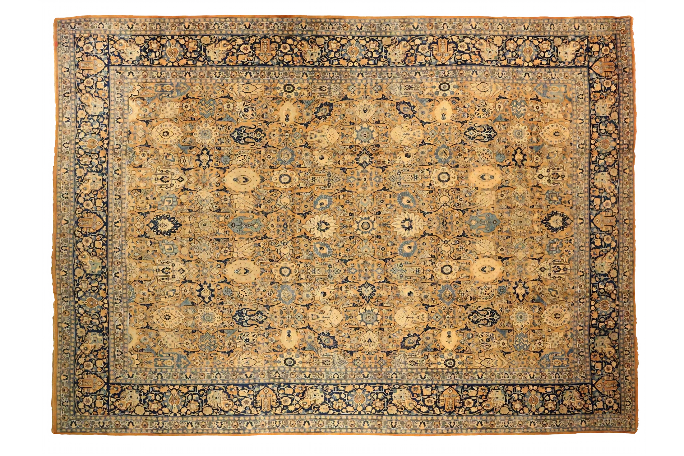 Antique Persian Tabriz Traditional Rug 75249