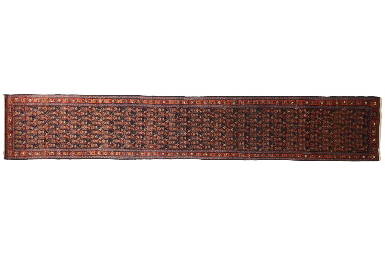 Antique Persian Senneh Kermanshah Traditional Rug 75250