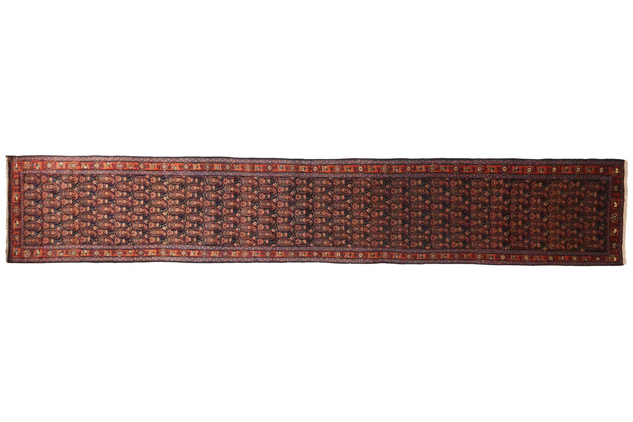 Antique Persian Senneh Kermanshah Traditional Rug 75250