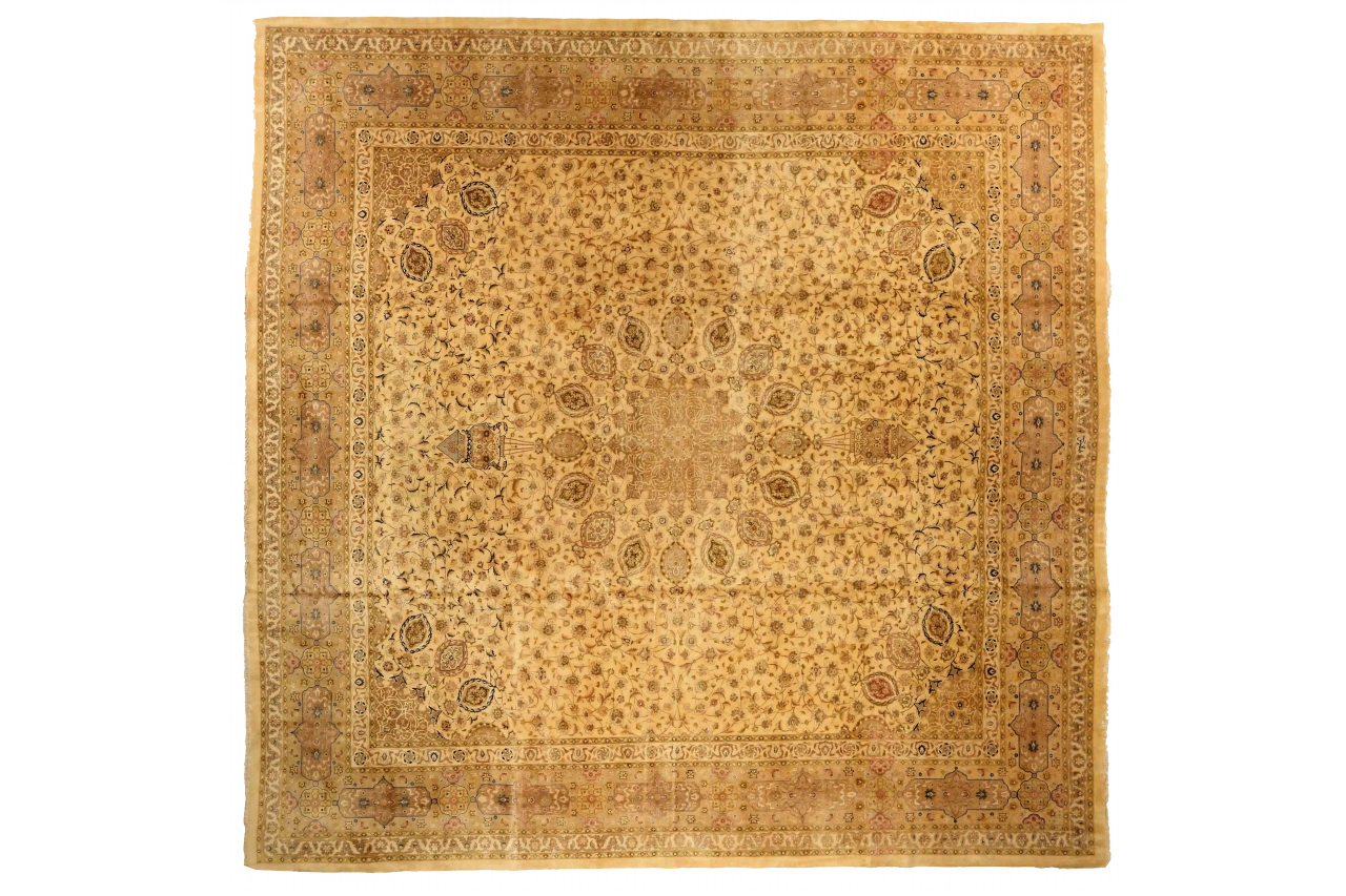 Antique Persian Tabriz Transitional Rug 75262