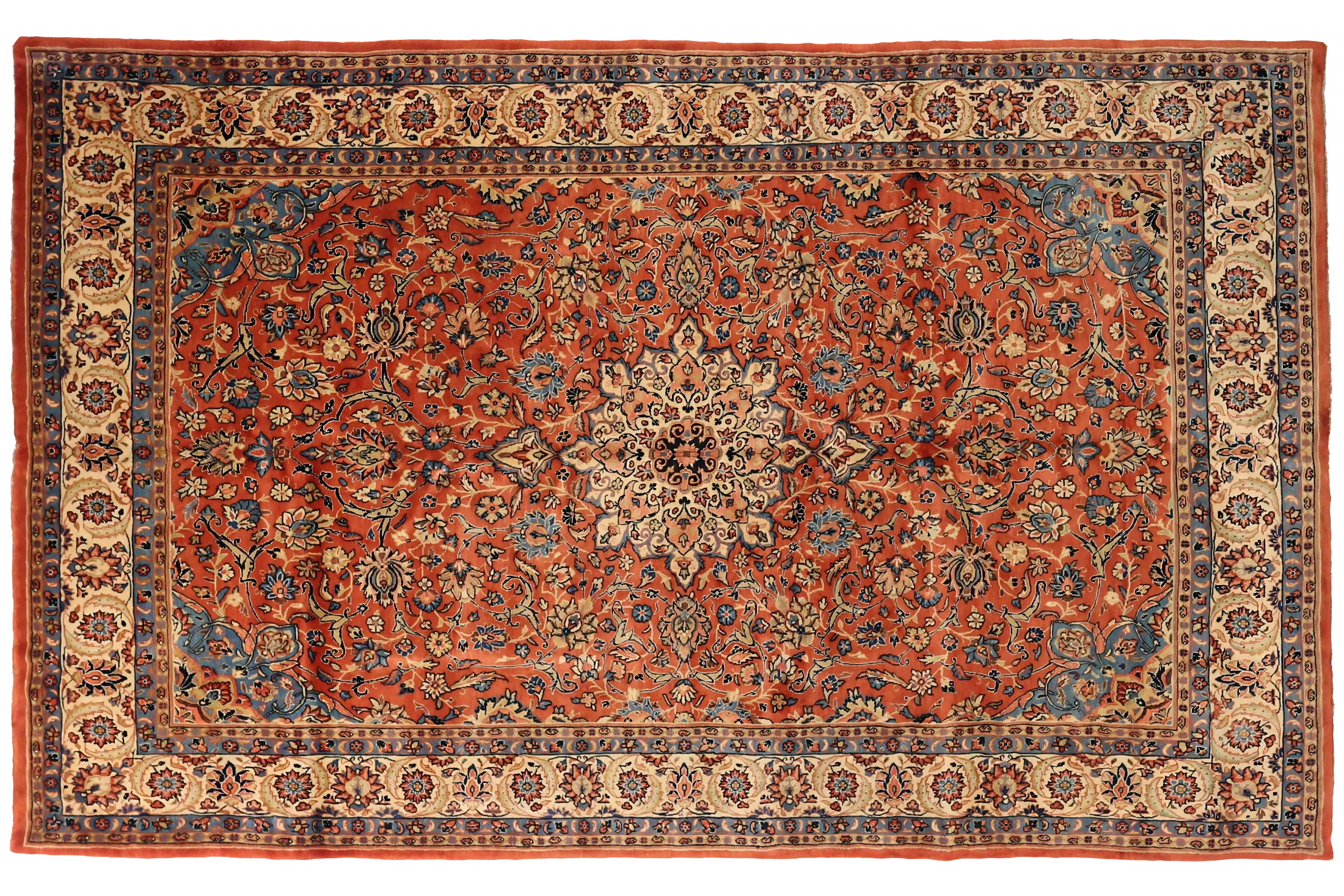 Antique Persian Sarouk Traditional Rug 75291