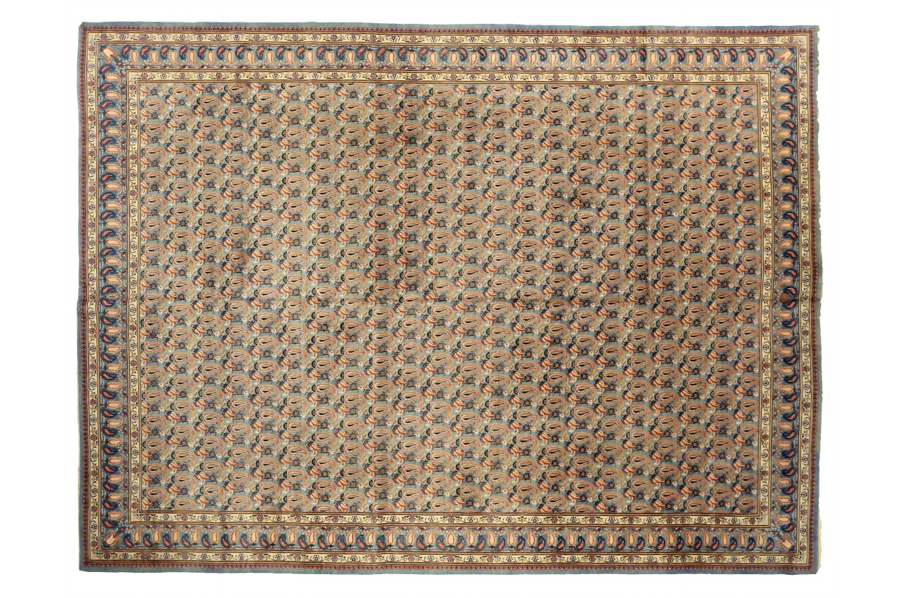 Antique Persian Mashad Traditional Rug 75317
