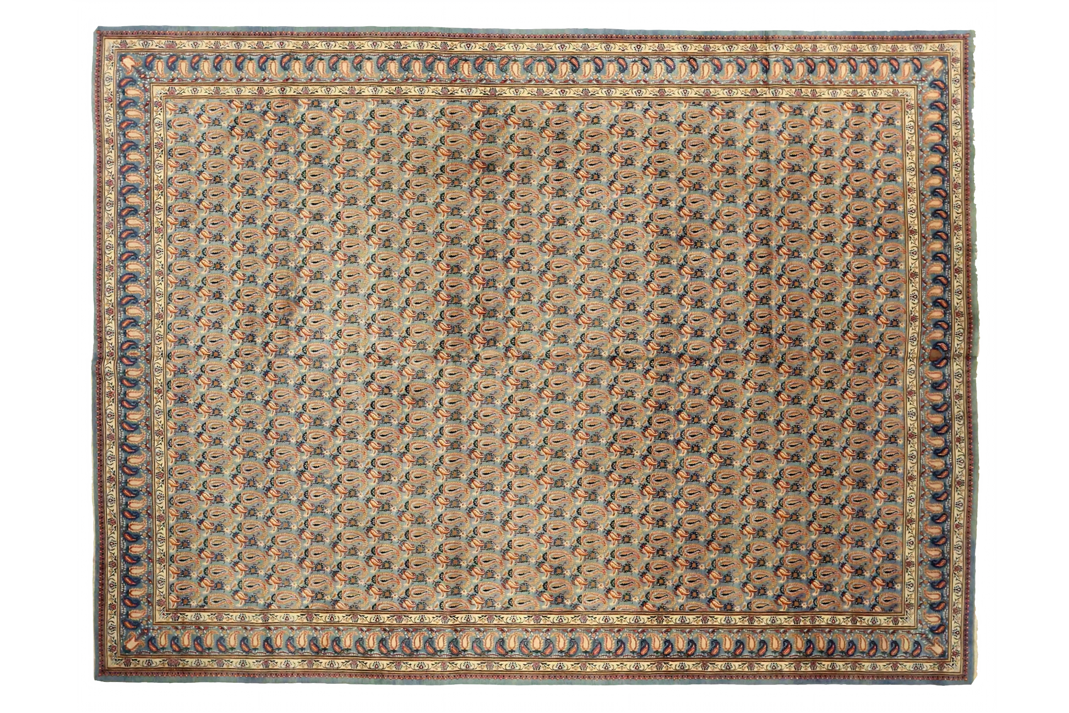 Antique Persian Mashad Traditional Rug 75317