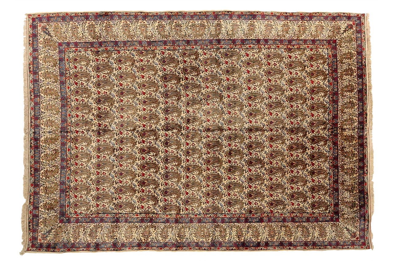 Antique Persian Kerman Traditional Rug 75322