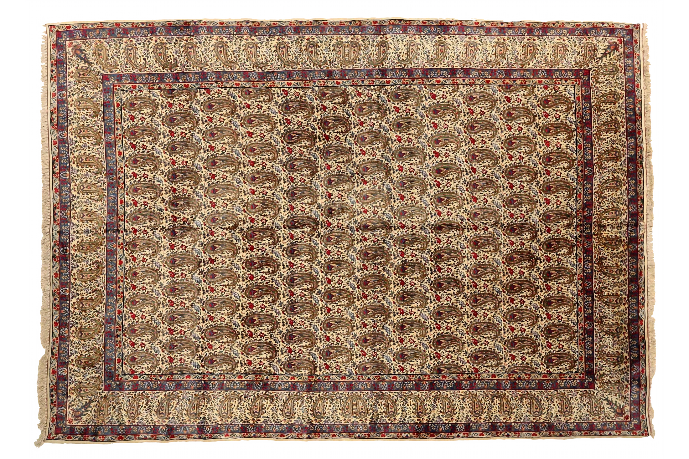 Antique Persian Kerman Traditional Rug 75322