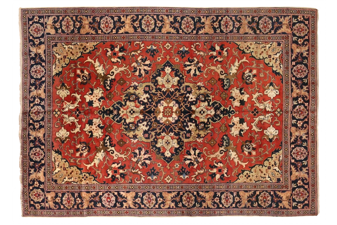 Antique Persian Tabriz Traditional Rug 75337