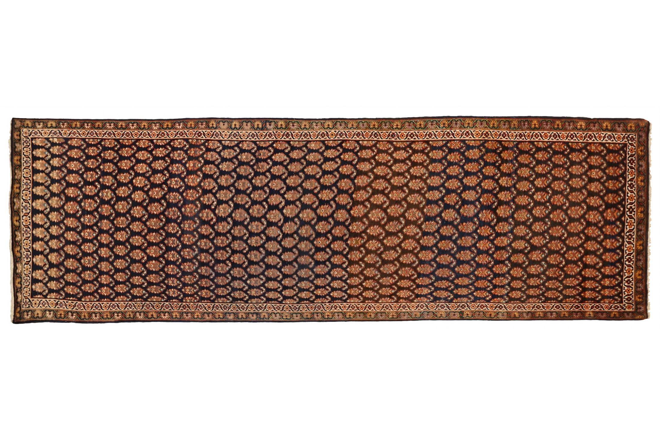 Antique Persian Mahal Traditional Rug 75356