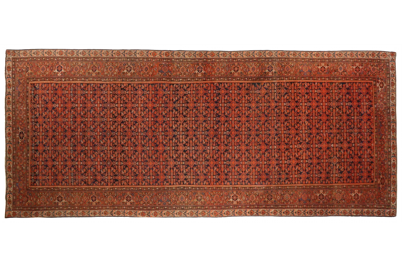 Antique Persian Malayer Traditional Rug 75380