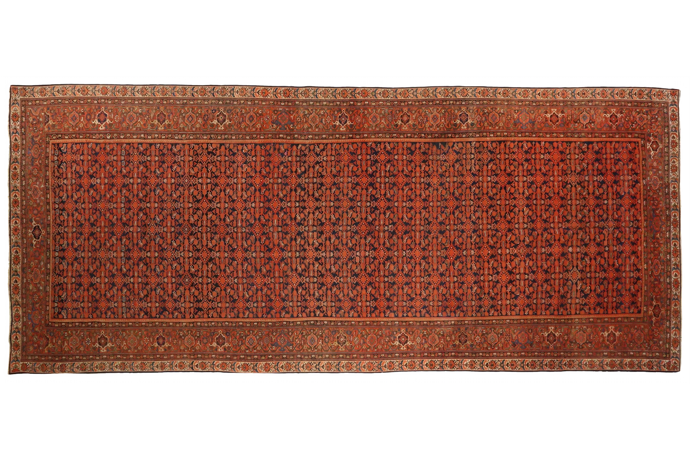 Antique Persian Malayer Traditional Rug 75380