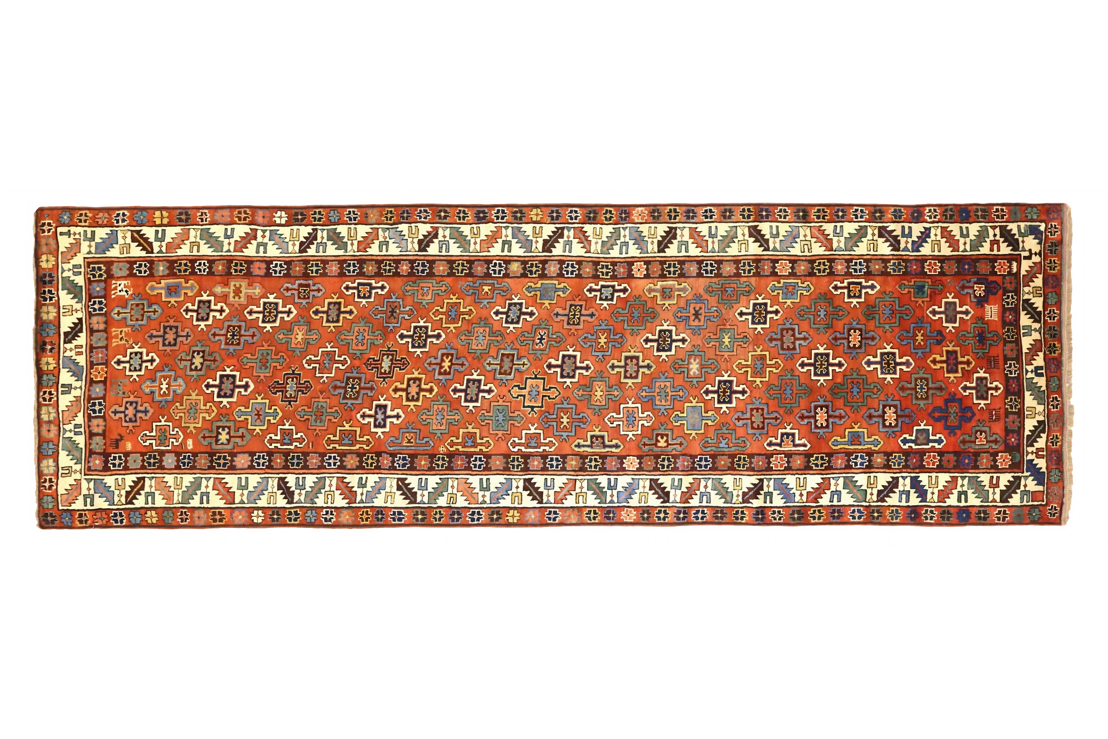 Antique Persian Shirvan Traditional Rug 75391