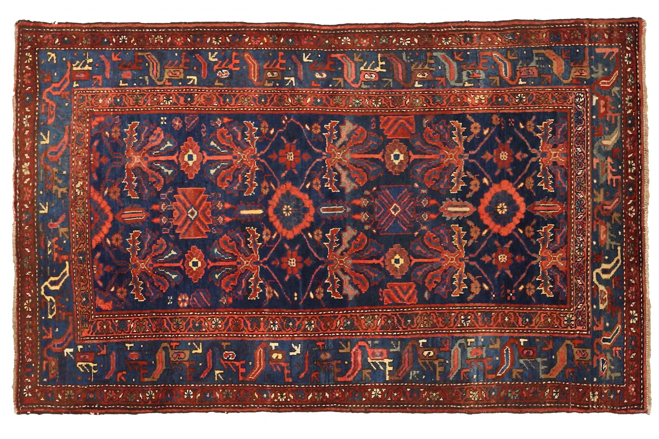 Antique Persian Kolyai Traditional Rug 75393